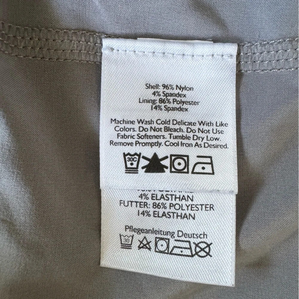Eddie Bauer Black Adventurer Travex Short Athleisure Travel Nylon Skirt Skort 4